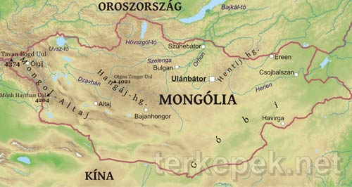 Mongólia domborzata és vízrajza