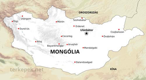 Mongólia városai